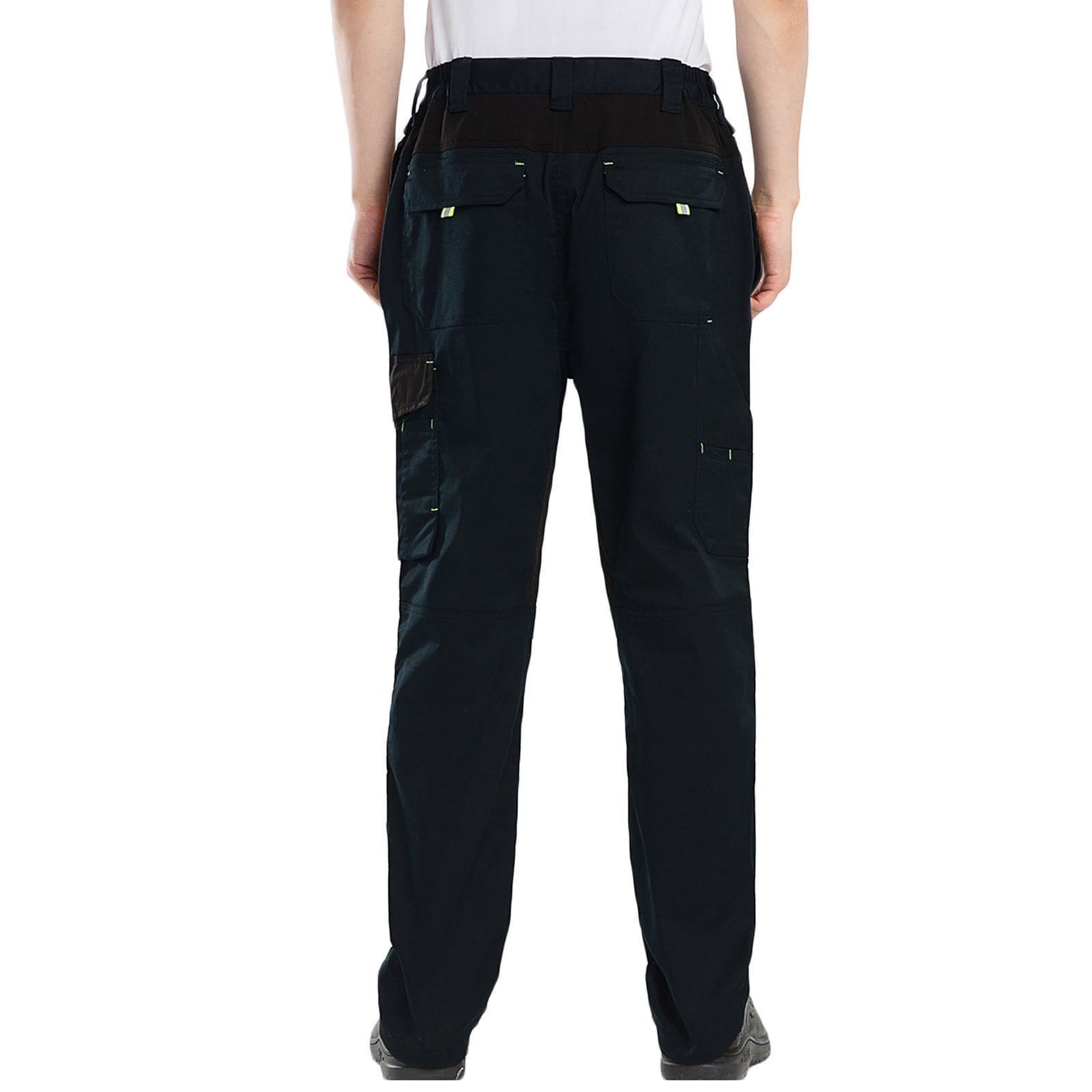 Under $10 Mens Cargo Construction Pants Wear Safety Pants with Knee Pads and Tool Pockets