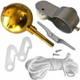 thumbnail image 1 of Jinsinto Flag Pole Kit Flag Repair Kit Flag Fixing Parts Flag Pole Accessory Kit Garden Flag Golden Ball Clamp Flagpole Fixing Clip Household Rope Rope Pulley, 1 of 3