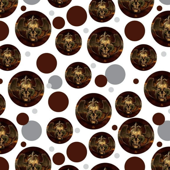 Dragon Skull Design Premium Gift Wrap Wrapping Paper Roll