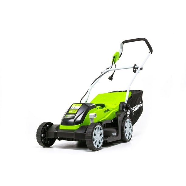 Greenworks 14" 9 Amp Corded Electric Push WalkBehind Mower