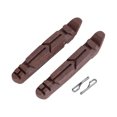 thumbnail image 1 of Eigraketly Pastillas de freno duraderas para bicicleta de carretera de 2 piezas para ruedas de carbono - Goma y disponibles en Ciclismo BRK014 marrón, 1 of 6