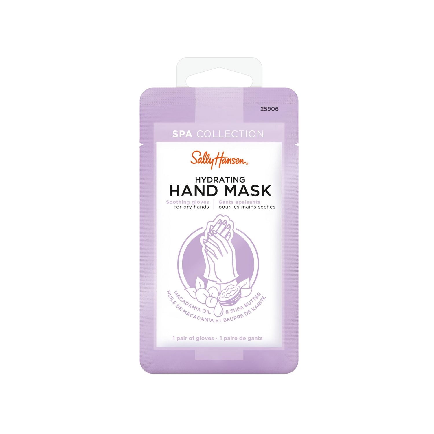 Sally Hansen Masque hydratant pour les mains, formule riche en vitamine E, beurre de macadamia et de karité, soulage instantanément les mains sèches