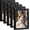 Black, variant on 4x6 Picture Frame Set of 5, White Photo Frames Display Photo 3.5x5 with Mat or 4x6 without, Gallery Wall Frame Set for Wall or Tabletop Display (White)