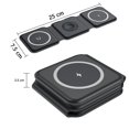 thumbnail image 5 of Almohadilla de carga inalámbrica para Iphone Soporte de cargador inalámbrico 3 en 1 plegable y compacto, alfombrilla de estación de carga portátil inalámbrica para Iwatch/airpods/iphone (no. Afortunado Sencillez, 5 of 5