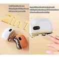 thumbnail image 4 of 3-in-1 Automatic Electric Nail Clipper,Electric Nail Trimmer Clippers for Fingers and Toes with 2 Adjustable Speeds, Automatic Nail Trimmer & Polisher with LED Light (Orange), 4 of 5