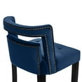 thumbnail image 3 of TOV Furniture Hart Navy Velvet Counter Stool with Gold Tipped Legs, 3 of 6