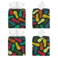 thumbnail image 2 of Balery Pineapple Fruit Colorful Porta Pañuelos de Cuero con Estampado – Funda Moderna Cuadrada para Caja de Pañuelos, Dispensador 5x5x5'', 2 of 7