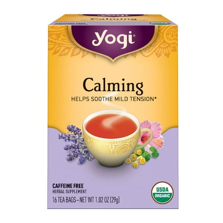Calming Green Tea - (3 Boxes) Yogi Tea, Calming Tea, Tea Bags, 16 Ct, 1.02 OZ