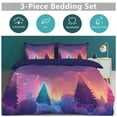 thumbnail image 6 of Duvet Cover Queen Size Snowman Christmas Tree Elk 3 Pcs Duvet Cover Set Bedding Sets Queen Soft Breathable, 6 of 6