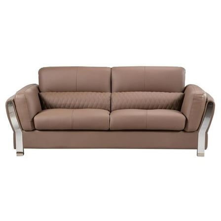 AE690 Taupe (Brown) Color With Microfiber Leather Sofa