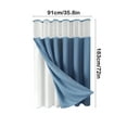 thumbnail image 3 of Rkxzt 3-in-1 Weave Shower Curtain and Clear Liner Set – Heavy Duty Bathroom Shower Curtain, Double-Sided Polyester Fabric Shower Curtain with Hooks, 3 of 6
