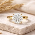 thumbnail image 4 of Rosec Jewels IGI Certified Lab Grown Diamond Solitaire Engagement Ring for Women (3 Ct, E-VS1 Grade) - Gift For Special Occasions, 18K Yellow Gold, US 7.50, 4 of 7
