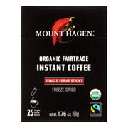 Mount Hagen Organic Instant Coffee, Freeze Dried, 25 Ct