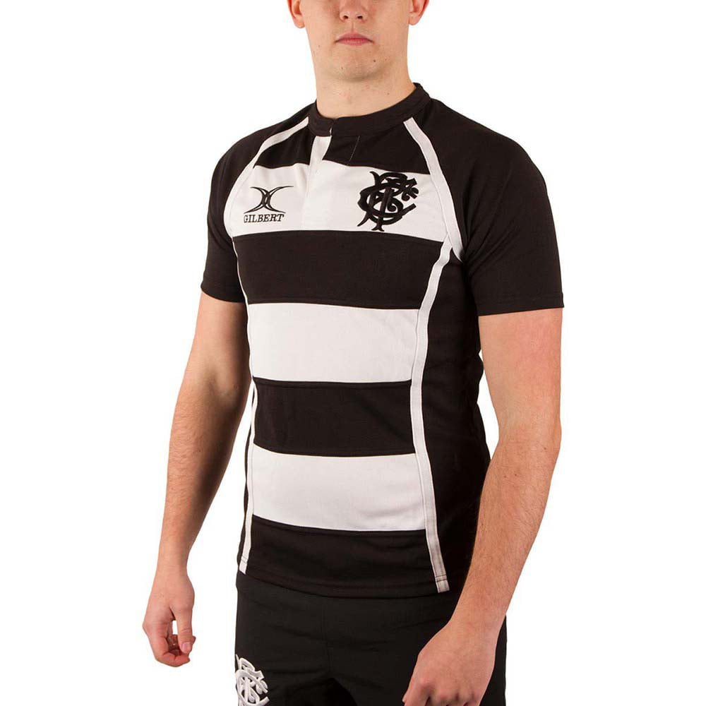Gilbert Xact Short Sleeve Mens Rugby Shirt Black 