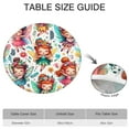 thumbnail image 6 of Colorful Fairy Princess Pattern Round Fitted Tablecloth with Elastic Edge,Dining Table Cover Waterproof,Outdoor Round Tablecloth for Camping,Dining,Indoor and Outdoor, 6 of 7