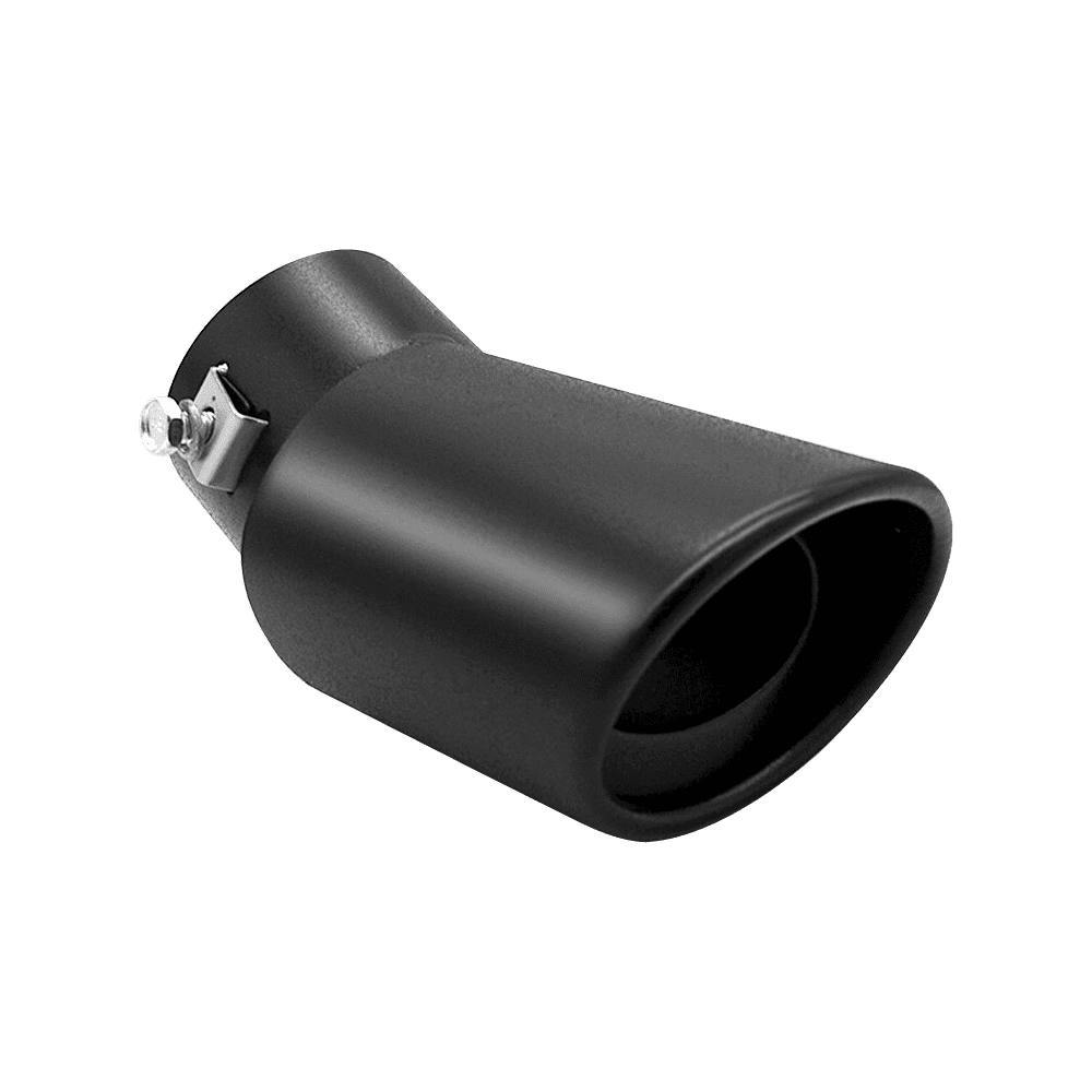Car Exhaust Pipe Tip Tail Muffler Stainless Steel Accessories Black 2.5