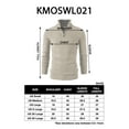 thumbnail image 6 of Mens Casual Slim Fit Pullover Sweaters Long Sleeve Knitted Fabric Zip Up Mock Neck Polo Sweater (KMOSWL021), 6 of 6