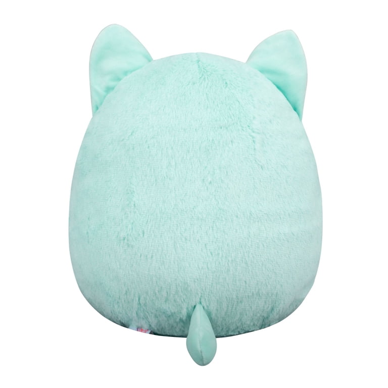 Squishmallows FuzzAMallow Official 12 inch Corinna the Teal Tabby