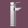 thumbnail image 2 of Modern Square Bathroom Faucet 1 Handle Chrome Over Brass Faucet Tap w/Supply Lines | Renovators Supply, 2 of 13