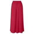 thumbnail image 5 of GZWYHT Maxi Skirt Fall Skirts Maxi Skirts for Women Reg & Plus Size Women's Long Skirts, Flowy Summer Skirt Aline Elastic High Waisted Trendy 2025 Long Skirt Flowy Skirt Womens Skirt Red Skirt S, 5 of 7