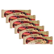 Britannia Date Rolls 3.17oz (90g) - Date Filled Cookies - Dates Shortbread Biscuits - Healthy Snack Anytime, Anywhere - All-Natural Sweet Date Snacks (Pack of 6)