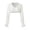 White, variant on Women Sheer Mesh Long Flared Sleeve Crop Cardigan V Neck Button Down Layering Dirndl Overlay Layering Cover up Trachten Blouse