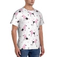 thumbnail image 2 of Bixox Men's Cute Poodle Dog Printed Short Sleeve Skinny Athletic T-Shirt, 2 of 6