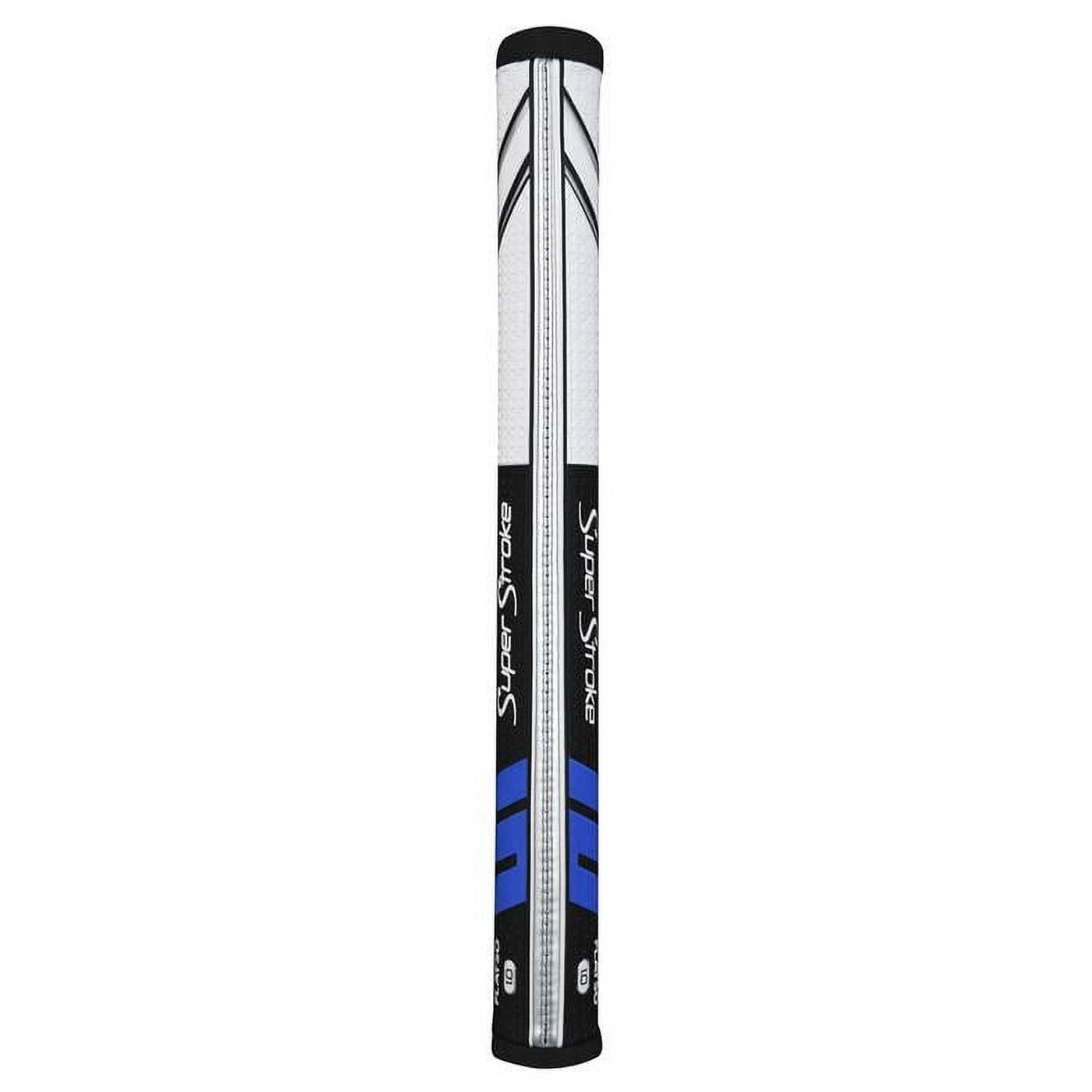 SuperStroke Traxion Flatso Golf Putter Grip, Gray/White Flatso 1.0 (070414)