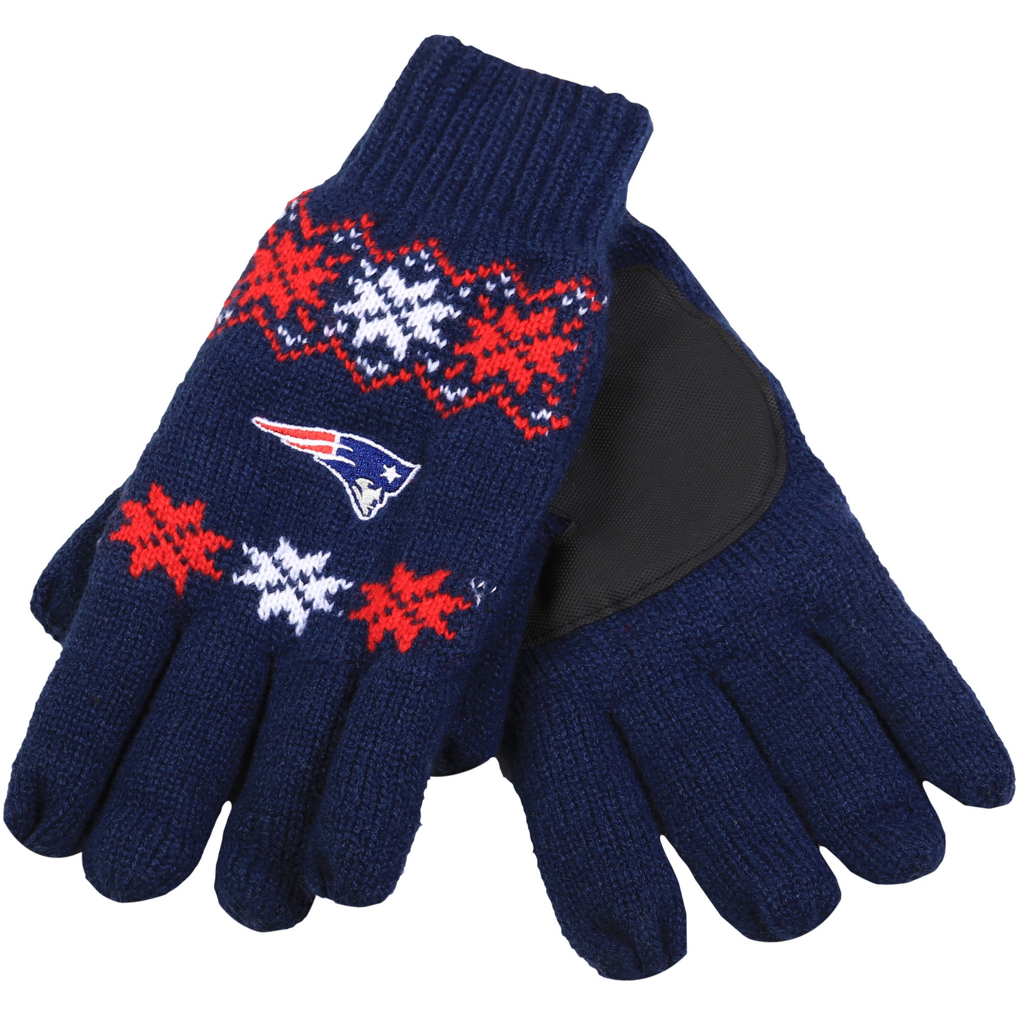 NFL Forever Collectibles Lodge Gloves, New England Patriots