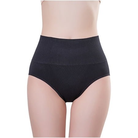 

YYDGH Women High Waisted Underwear Tummy Control Panties Graphene Honeycomb Vaginal Tightening Body Shaping Briefs Shapewear Black M