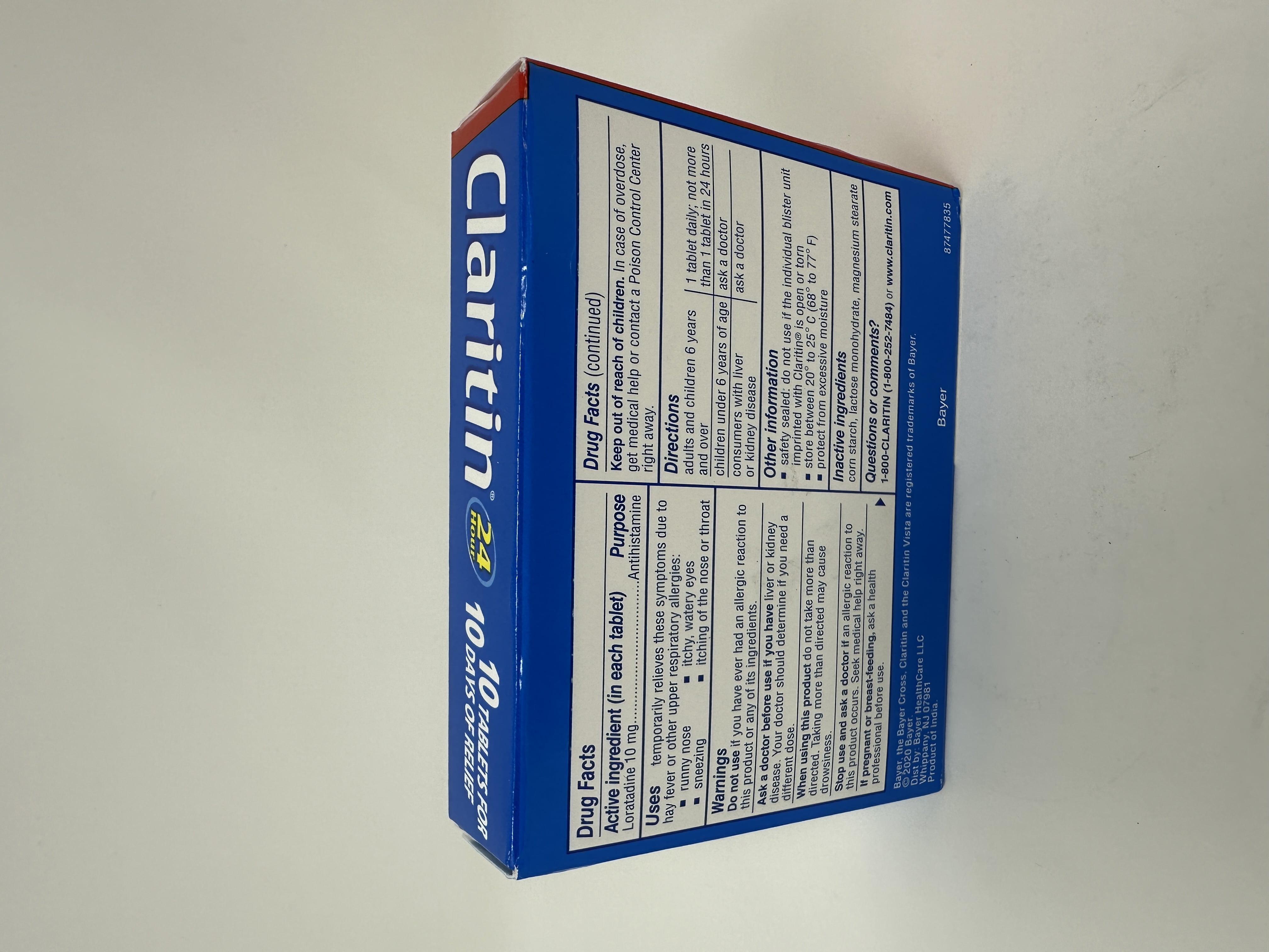 Claritin Loratadine, Indoor & Outdoor Allergies, Non-Drowsy, 10 ct, 3-Pack