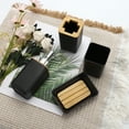 thumbnail image 6 of Unique Bargains 1 Set  Square Soap Pump Dispenser Set for Bathroom for Laundry Rooms Black, 6 of 6
