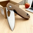thumbnail image 4 of Home & Daily EDC Folding Utility Knife 8Cr13MoV Stainless Steel Light Cutting Blade G10 Handle Portable Fruit Peeling Tool, 4 of 6