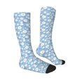 thumbnail image 3 of Picia Women Crew Soft Moisture-wicking Socks Daisies Flowers Pattern Design Cotton Socks, One Size fit All, 3 of 9