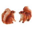 thumbnail image 1 of Estatuilla de Ardilla Sunnimix escultura estatua césped 2pcs, 1 of 8