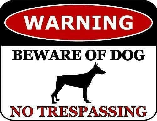 dog on premises sign walmart