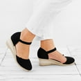thumbnail image 7 of Womens Flat Shoes Dressy Summer Shoes Point Toe Slip On Classic Ballet Flats with Ankle Straps, 7 of 7