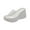 White, variant on Walking Sandals Women,Wedge Sandals,Women's Clear Strap Wedges Platform Sandals Classic Fish Mouth Memory Foam Slip-On Height Increase Slides Sandals Summer Casual Beach Walking Slippers,Black,5.5