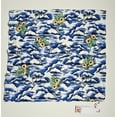 thumbnail image 1 of Lacoste Men's Square Pochette Scarf Floral Cotton 22" x 21", 1 of 1