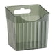 thumbnail image 2 of Contenedores de plástico blancos para organizar la despensa | Organizador pequeño de 4 asas para cocina y baño | Contenedor modular verde y blanco de 12 x 10 x 8 cm, 2 of 6