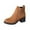 Brown, variant on LOVZFMLL Boots for Women Ankle Chelsea Boots Side Zipper Round Toe Slip Resistant Mid Block Heel Suede Casual Fall Winter Boots