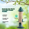 thumbnail image 3 of Naipo Tube Bird Feeders for Outdoors Hanging, Squirrel Proof Wild Bird Feeders with 4 Feeding Ports, Attract a Variety of Hummingbird, Garden Yard Decoration, 3 of 10