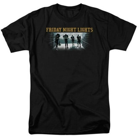 Trevco Friday Night Lts-Game Time Short Sleeve Adult 18-1 Tee, Black -