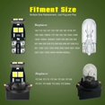thumbnail image 3 of Bombilla LED DODOFUN T5 T10 12 V 320 lm blanca para cuadro de instrumentos, 3 of 7