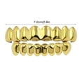 Plated Gold Grills Teeth For Men Women Iced Out Hop Poker Diamond Top