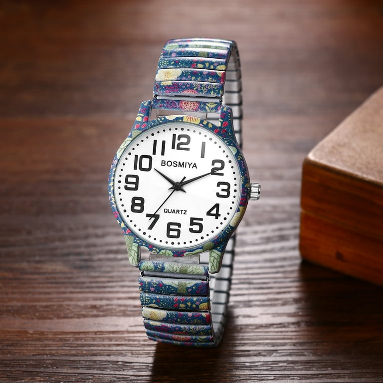 Avaner Stretch Band Watches for Women: Bohemia Flower Easy  display picture 2