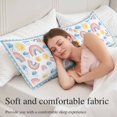 thumbnail image 5 of Rainbow Sunshine Body Pillow Cover 20 x 54 Inch Decorative Pillow Cover Rainy Cute Blue Border Lumbar Pillowcase Seasonal Rectangle Cushion Case for Couch Sofa Bed Living Room, 5 of 9