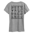 thumbnail image 2 of How To Train Your Dragon - Types Of Dragons - Women's Short Sleeve Graphic T-Shirt, 2 of 4