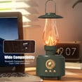 thumbnail image 5 of Kerosene Lamp Bluetooth Speaker with FM Radio, QQZ Vintage Wireless Audio Night Light, Portable Outdoor Rechargeable Lantern for Camping Bedroom, Green, 5 of 7