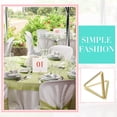 thumbnail image 3 of 100 Pcs Place Card Holder Triangle Shape Table Number Holder Wedding Table Card Holders Mini Name Card Holder Place Setting Holder Picture Clips Stand for Centerpiece Anniversary Party(Gold), 3 of 7